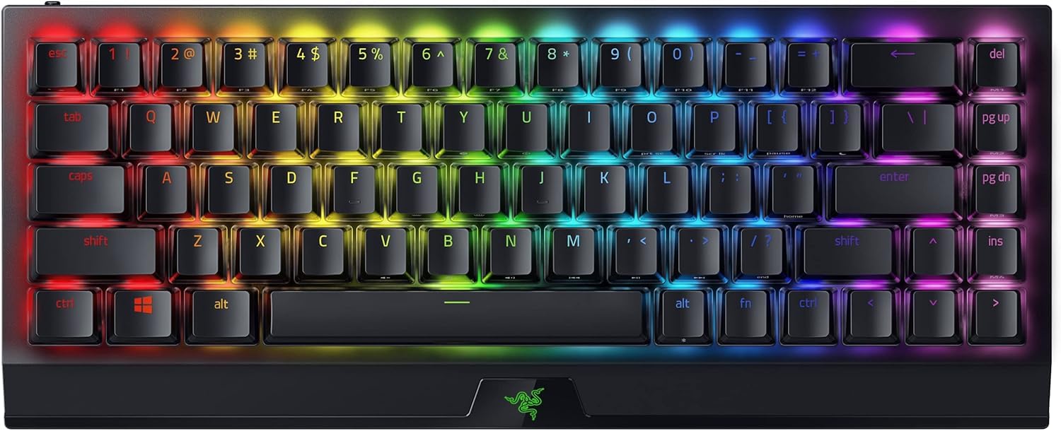

BlackWidow V3 Mini HyperSpeed Phantom Pudding Edition Green Switch Gaming Wireless Up to 200 Hours of Battery Mechanical Green Chroma English US