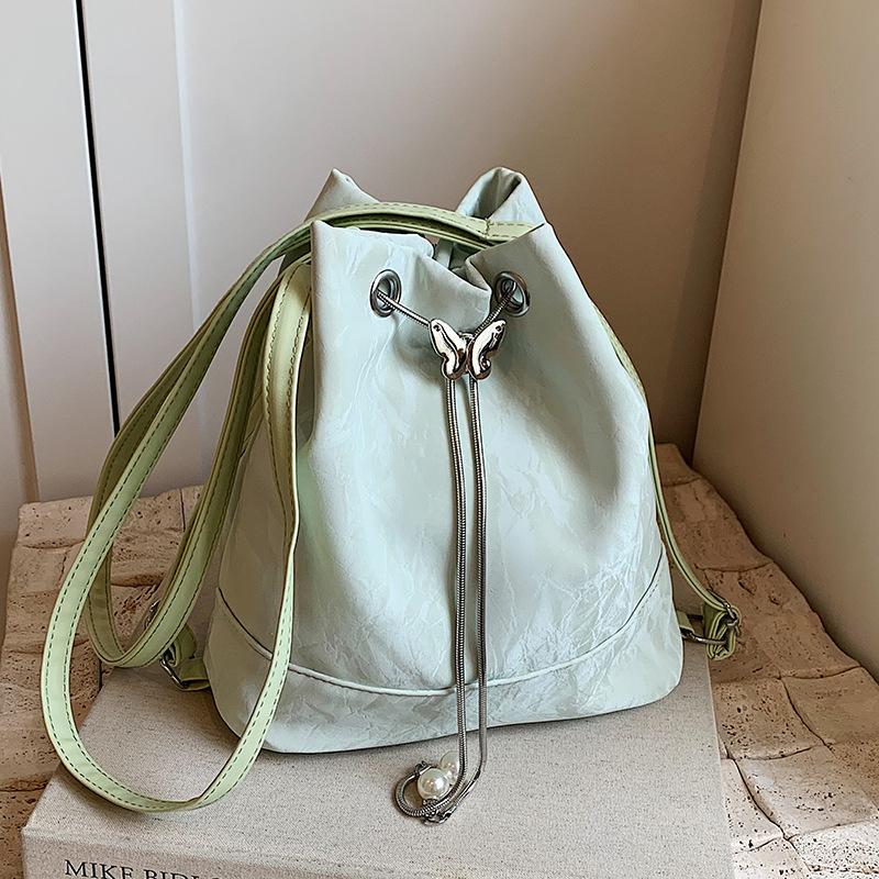 

Большой вместительный женский рюкзак для женщин, новый стиль, насос с сумкой-ведром, модная универсальная сумка через плечо