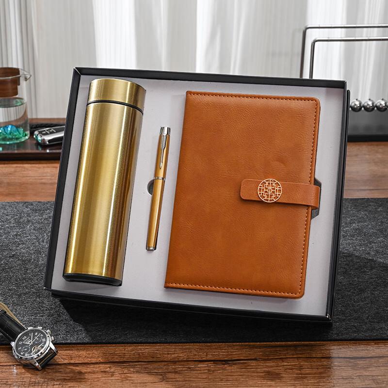 Conjunto de Presente Garrafa Térmica Global Inteligente, Caderno e Caneta