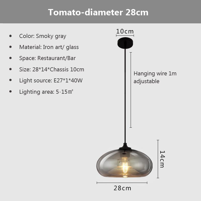 Nordic Hanging Loft Glasslustre Pendant Light E27/E26 for Kitchen Restaurant Bedroom Lamp Interior Decorative Pendant Light