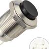 Metal Push Button Switch 12 Mm Self-Locking Reset Start Stop Round High Head Normally Open/Normally Closed
