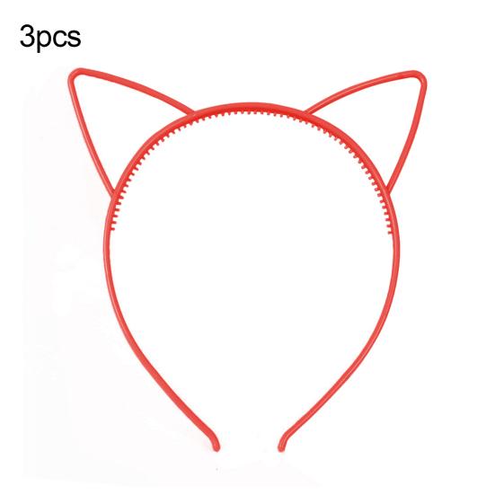 3Pcs Lovely Cat Ears Women Girls Hoop Hairband Headband Party Hair Accessories