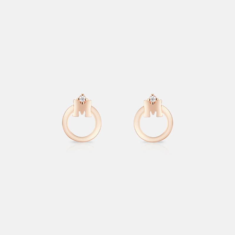 METROCITY JEWELRY M Basic Rose Earrings A231BE9028RPA