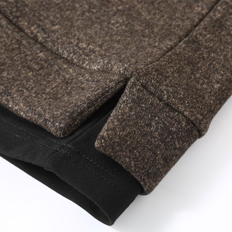 Men's Plus Size Fleece Sweatshirt Fake Two Piece Warm Long Sleeve Pullover for Big Guys