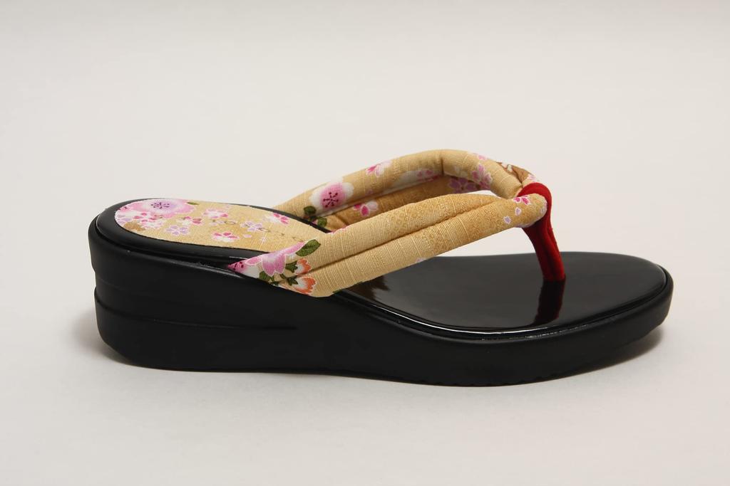 urethane made in size [Hasegawa] Women's Japanese-style sandals, soles, Japan, beige/L