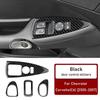 Fibra de Carbono Real Macia para Chevrolet Corvette C6 2005 2006 2007 2008 2009 2010 2011 2012 2013 Adesivo de Painel de Botões da Janela da Porta