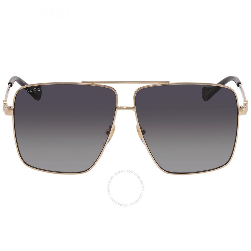 

Gucci Серые большие женские солнцезащитные очки GG1087S 001 63