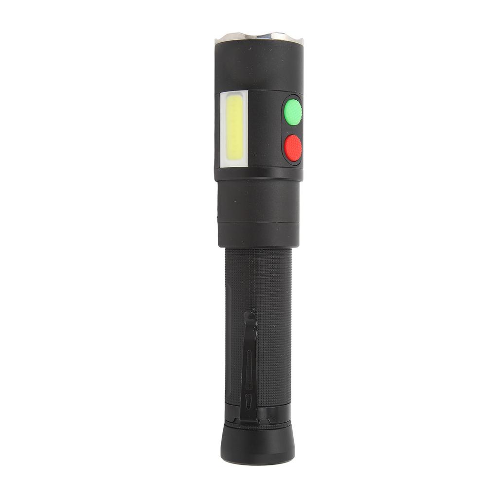 Self Defense Rechargeable Flashlight with 128dB Alarms Aluminum Alloy 2200mAh IPX4 800 Lm Bright Flashlight for