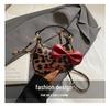 Girls' Leopard Print Mini Bow Handbag: Autumn/Winter Crossbody Shoulder Bag