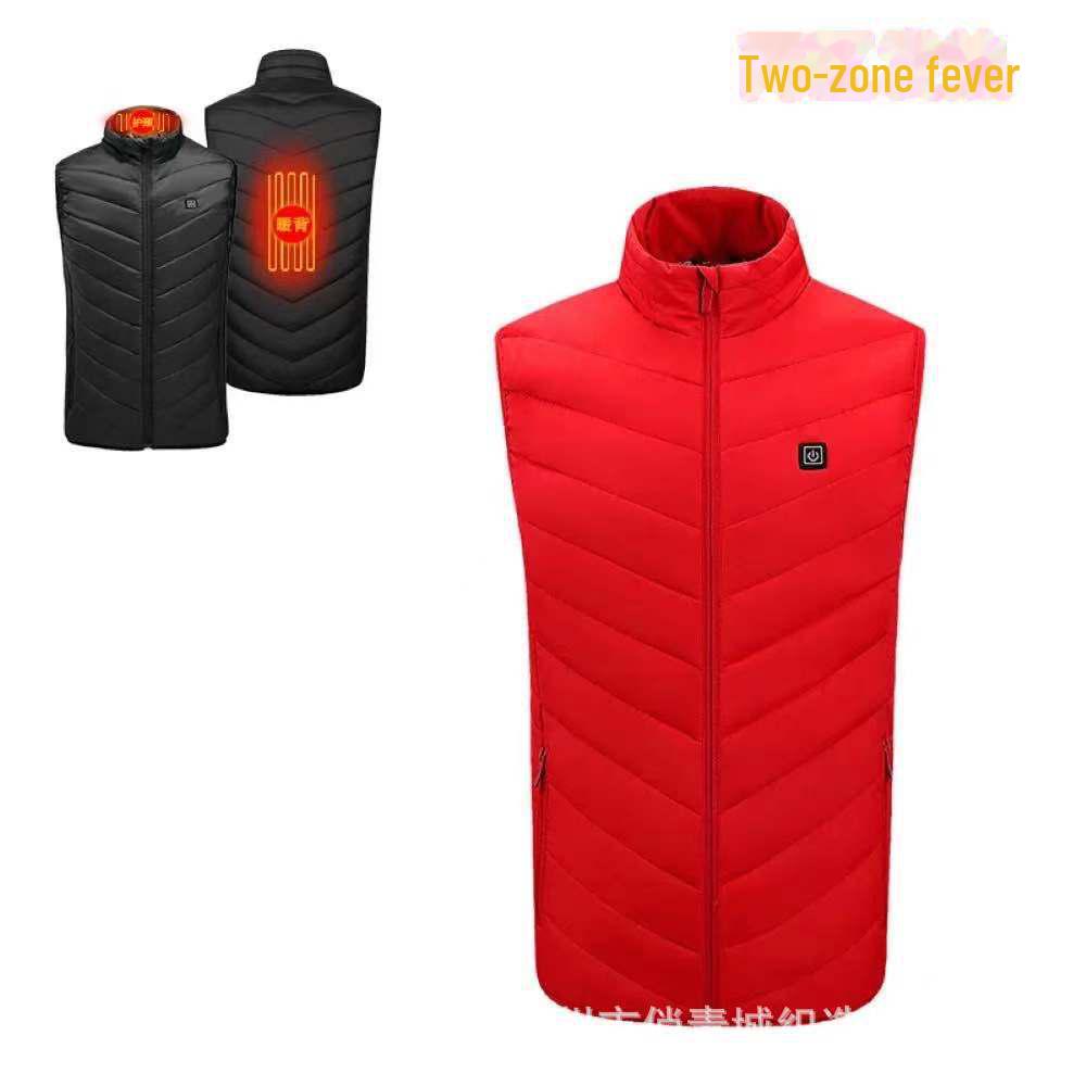 

Мужской жилет с подогревом через USB - интеллектуальная одежда с постоянной температурой обогрева Red Zone 2. XXXXXXL красный