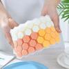 Random Color Kitchen Household Honeycomb Shape Ice Mold Tray Silicone Ice Cube Maker Molds Ice Cream Gadgets Accessories Supply