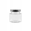 30ml HEXAGONAL glass jar for spices and honey