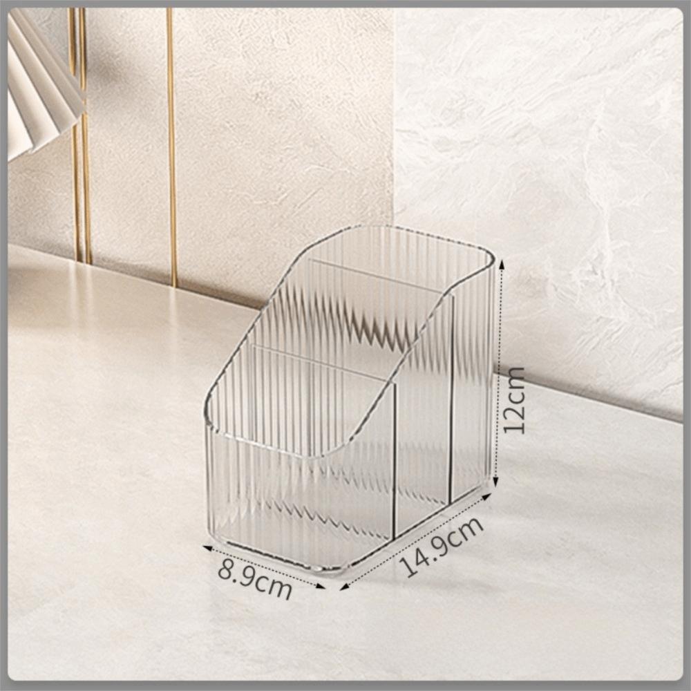 Transparent Cosmetic Storage Box Multi-Compartment 3/4 Grids Acrylic Makeup Storage Box Desktop Organizer Lipstick