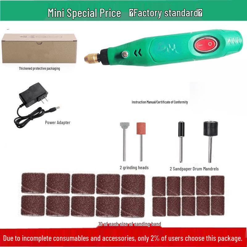 Zhuchuang Jingpin 12V Handheld Electric Grinder CN Plug (adapter Included)