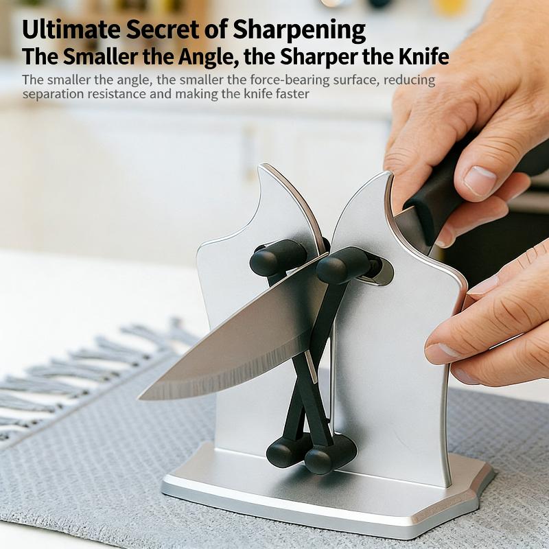Knife Sharpener Kitchen Sharpening Tool Easy Safe Sharpening Kitchen Chef S Knife Damascus Knife Kitchen Tools Kitchen Supplies серебряный