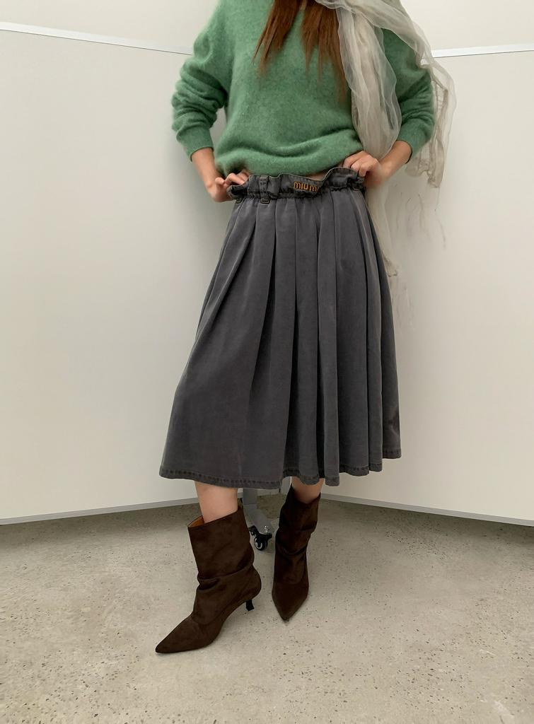 French temperament kitten and short boots temperament pointed pile boots suede thin heel thin boots medium boots