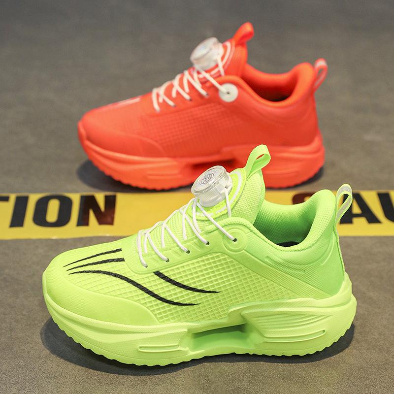 Boys' sports shoes 2025 new Jueying 3rd generation children's mesh breathable running shoes non-slip and wear-resistant carbon plate racing shoes