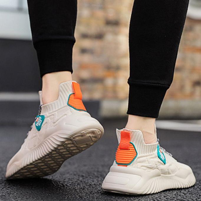 Spring/Autumn New Men's Shoes Casual Shoes Men's Sports Shoes Flyknit Breathable Running Shoes