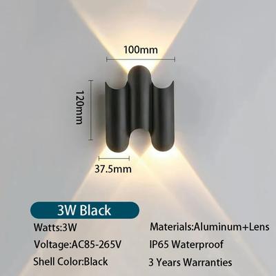 LED Wall Lamp Indoor&Outdoor IP65 Waterproof Modern Minimalist Style 3W/5W/7W Lamps Aluminum Porch Garden Lights