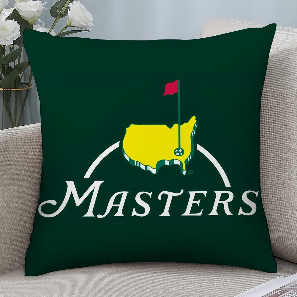 Masters Golf Printing Pillow Case Short Plush Pillow Covers Sofa Decorative Gift Home Double-sided Printing Cushion Cover