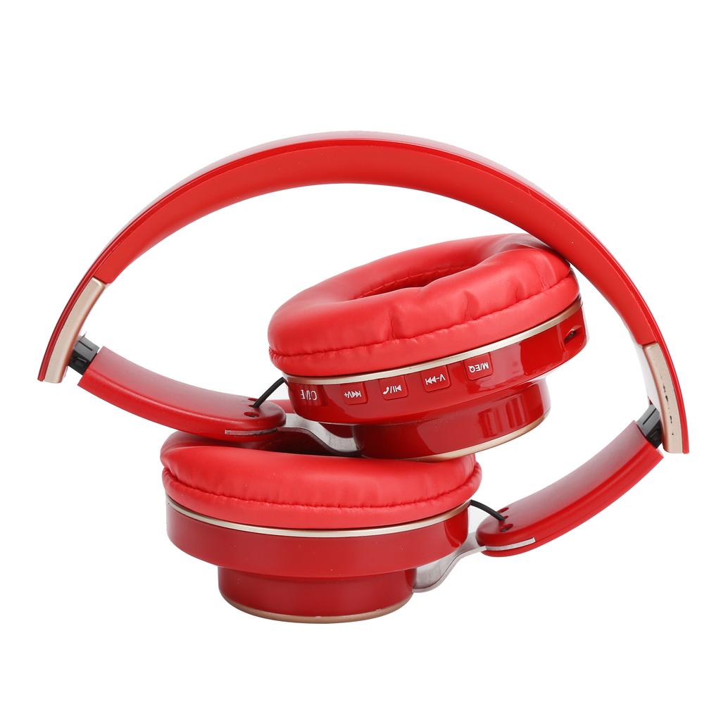 08S Náhlavní souprava Bluetooth 5.0 HiFi Skládací Teleskopická Sportovní Počítačová Herní SluchátkaČervená