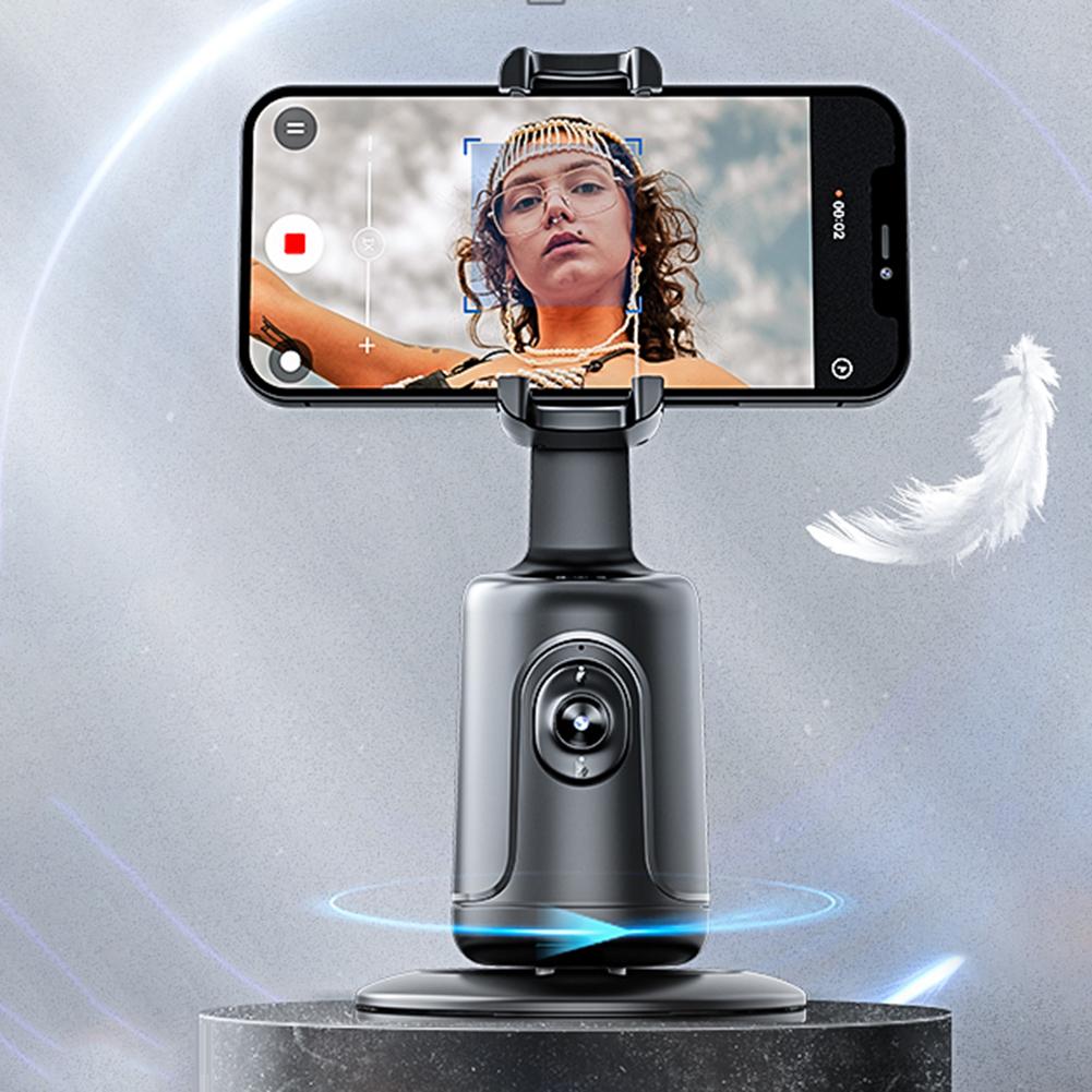 Smart Auto Face Tracking Desktop AI Gimbal 360° Drehung Desktop-Stabilisator Selfie-Stick Stativ für Handy Live-Streaming