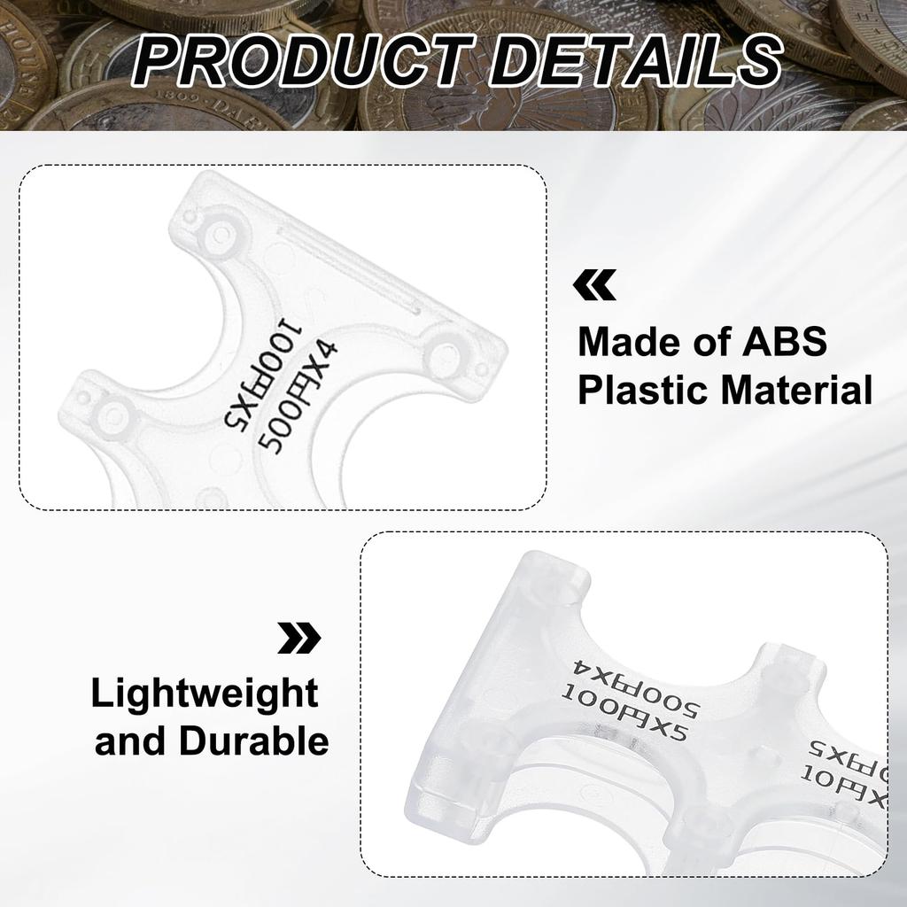 1/2/3 Stück Tragbarer Münzorganisator Transparent Tragbarer Plastik-Münzhalter Japanische Währung Sortierung Reise Transparentes Kartenetui