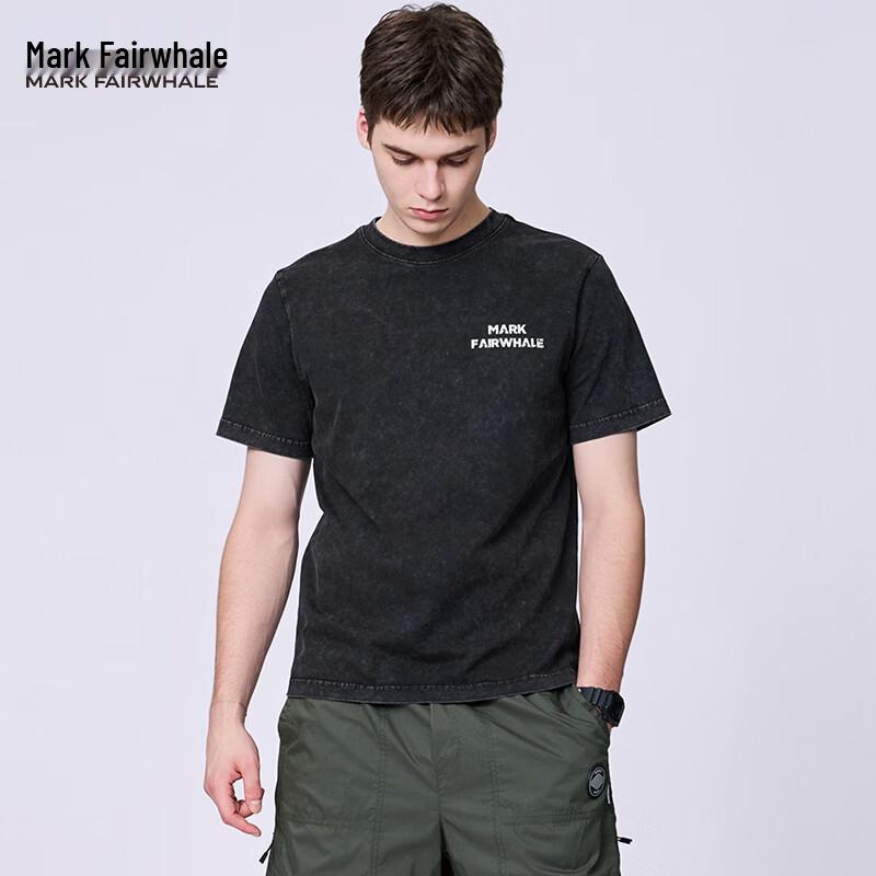 Mark Fairwhale Men's Vintage Washed Cotton Round Neck T-Shirt
