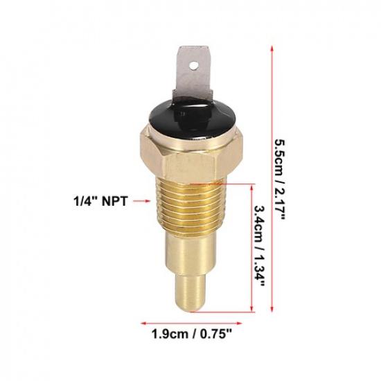 ONE Car Radiator Fan Thermo Sensor Switch 14" NPT 210 Degree on 195 Degree Off