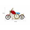 Handcrafted Motorcycle Design Metal Table Clock, Vintage Bike Shape Hand-Painted Iron Desk Clock