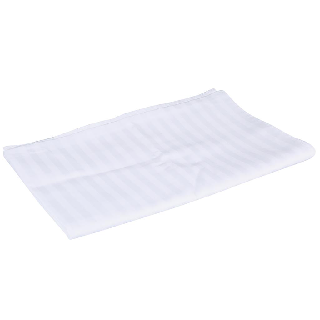 Soft Cotton Stripe Beauty Salon Sheet SPA Treatment Bed Cover With Face Breath Hole