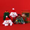 Cute Cartoon Soft Creative Plush Pet Christmas Tree Snowman Hat Creative Kawii Dogs Cats Holiday Party Head Accessories