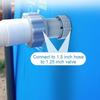 Swimming Pool Hose Adapter For 1.5" To 1.25" Connections for Up Ground Pool Pumps Saltwater Systems Easy Installation