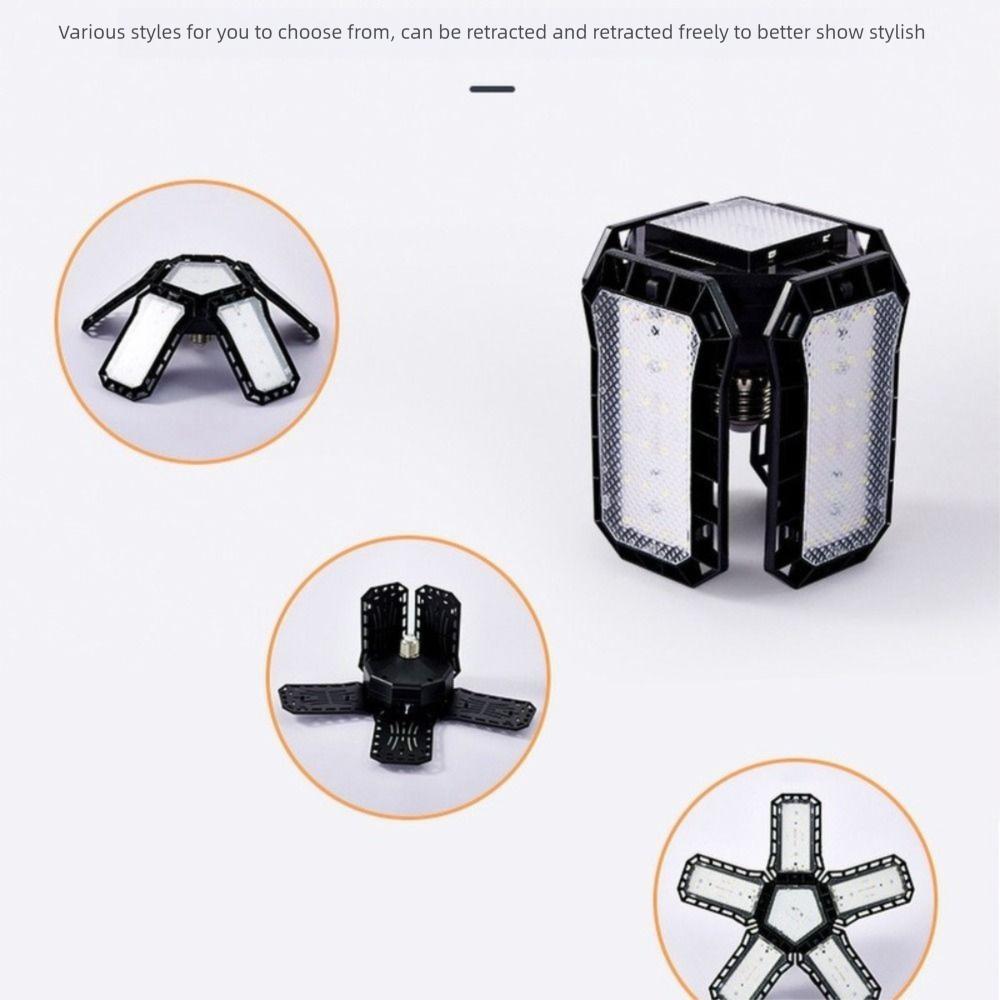 New Super Bright Garage Light Adjustable Panels Screw-In Ceiling Lights Energy Saving E27 Screw Socket Shop Lamp Illumination