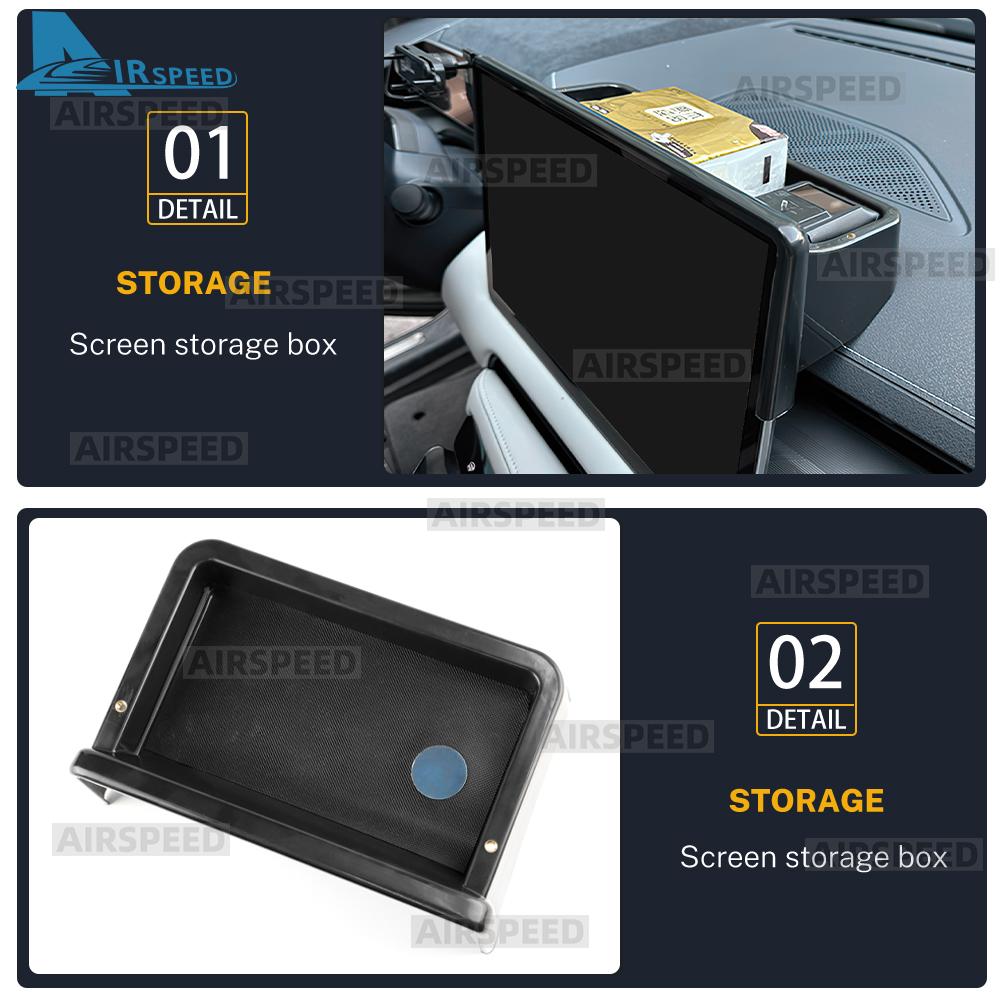 Armaturenbrett-Aufbewahrungsbox LHD RHD für Mazda CX-5 CX5 2023 2024 2025 Mittelkonsolen-Versteckfach Hinter dem Bildschirm Autozubehör Aufräumen