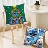 MINISO Cartoon S-Stitch Cute Cushion Cover Living Room Headboard Bedroom Office Cushion Cushion Sofa Nap Time Pillow Case
