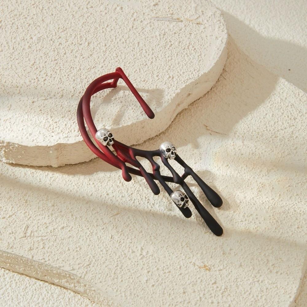 Irregular Halloween Ear Clip Gothic Single Ear Cuff Fashionable Water Drop Ear Clip  Ear Jewelry