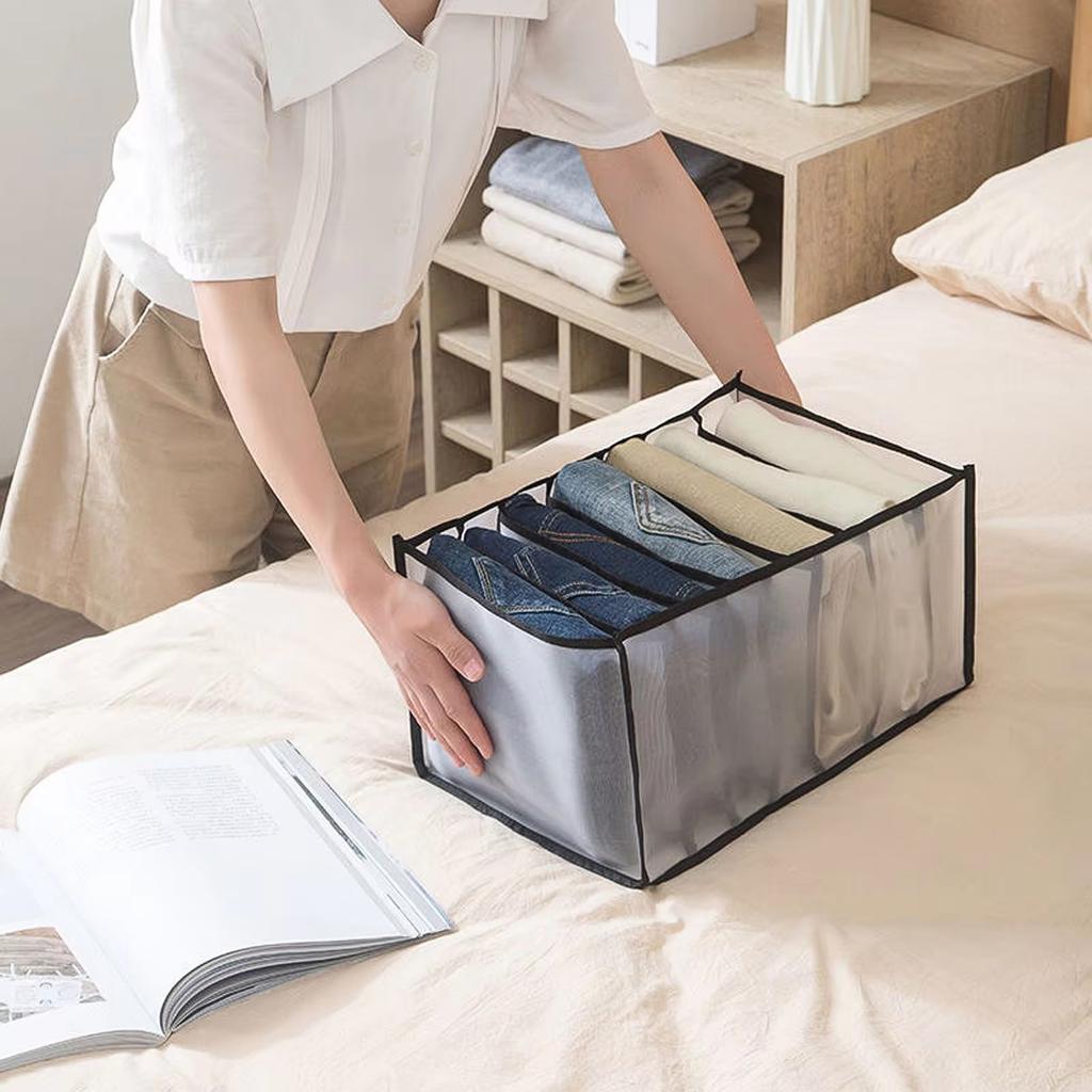 Trousers Clothes Storage Box Jeans Organizer Closet Drawer Compartment Box Bra Socks Underwear Organizer Box Clothes Organizers
