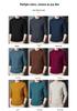 Men's Slim Fit Half-High Neck Autumn Knit Pullover Sweater