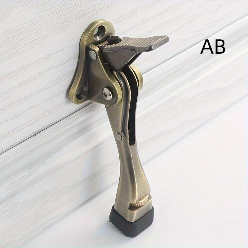 Thick Adjustable Rubber Door Stopper - Three Holes on The Bottom for Fixing - Prevent Wear and Impact on The Door Top