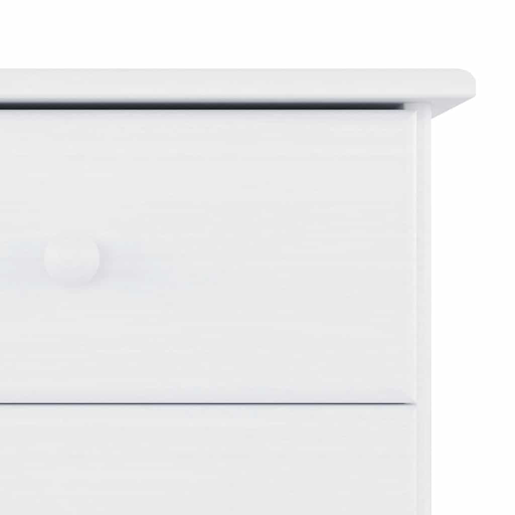 ALTA Chest of Drawers White 77 x 35 x 73 cm Solid Pine Wood
