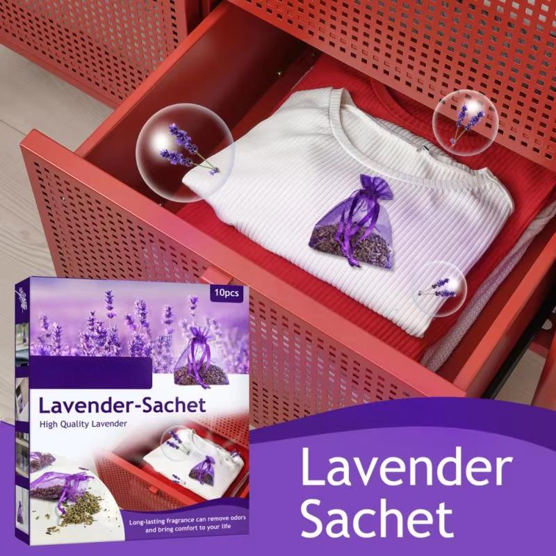 1 Schachtel mit 10 Lavendel-Aromatherapiebeuteln