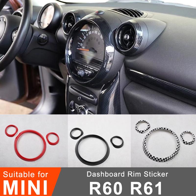Car Dashboard Decoration Stickers For MINI Cooper S JCW R60 R61 Countryman Accessories Car Air Conditioning Outlet Ring Cover
