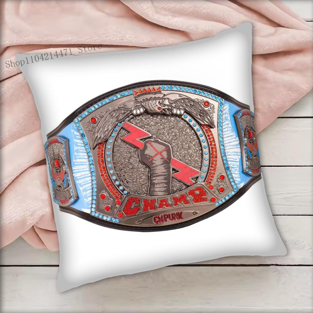 1 Stück CM Punk WWE Kissenbezug Quadrat Schlafzimmer Sofa Freizeit Komfort Kissen Auto Wohnzimmer Heimdekoration