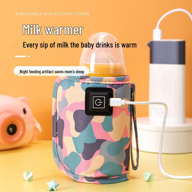 Portable USB Baby Bottle Warmer and Insulated Milk Heating Sleeve