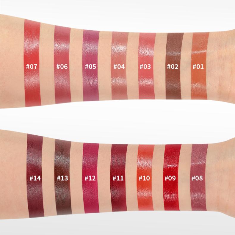 14 Colors Matte Lipstick Moisturzing Lip Glaze Lip Plumping Natural Nude Lip Gloss Lip Honey Lipstick Makeup