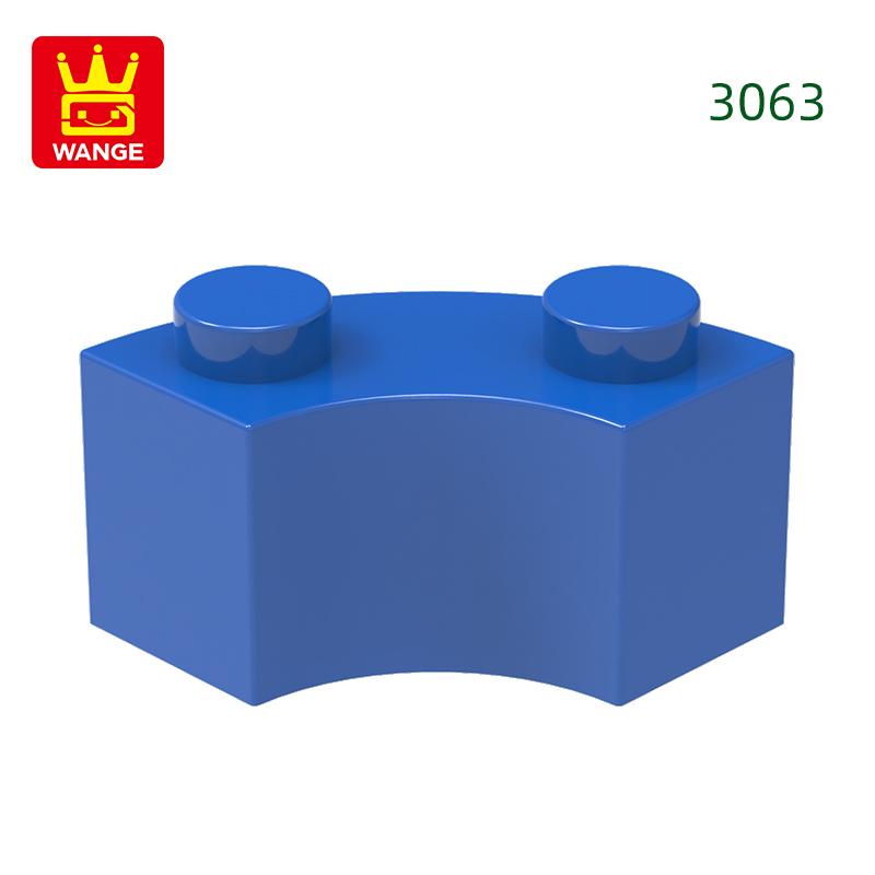 Non-Toxic 128Pcs/Lot 3063 85080 Curved Building Blocks Moc Accessories Compatible With Bricks Diy Children Toys Assembly Gift Box