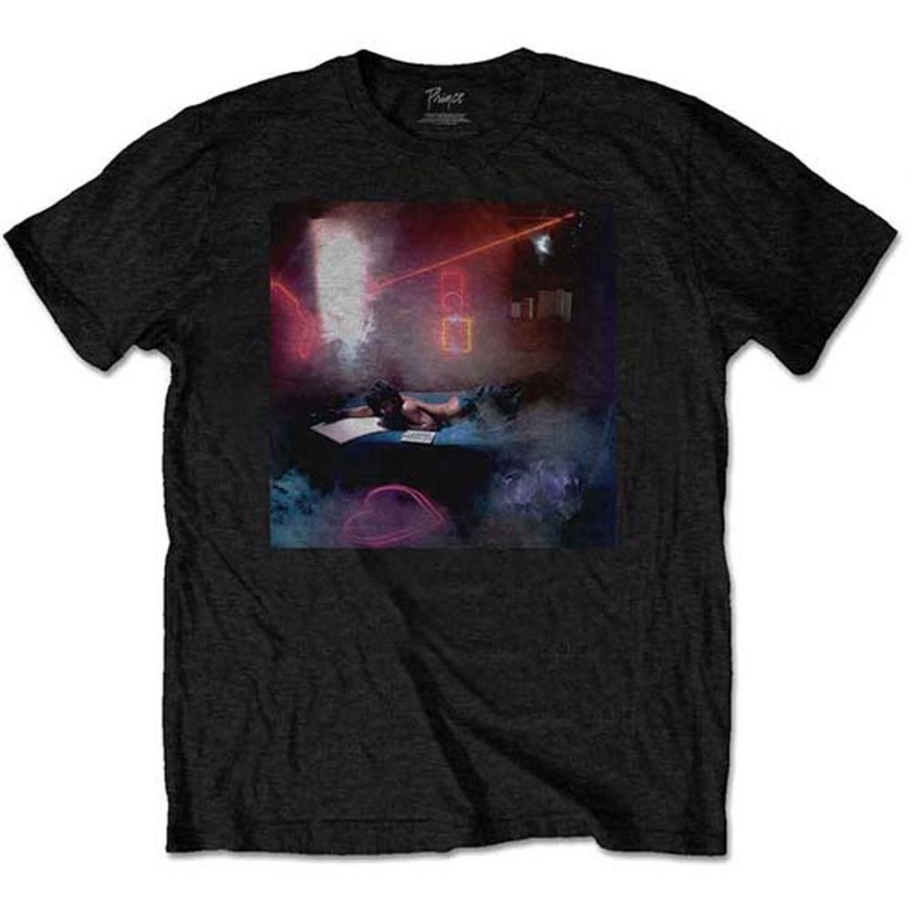 

Men s Prince Watercolours (Back Print) Slim Fit T-shirt Black 2XL