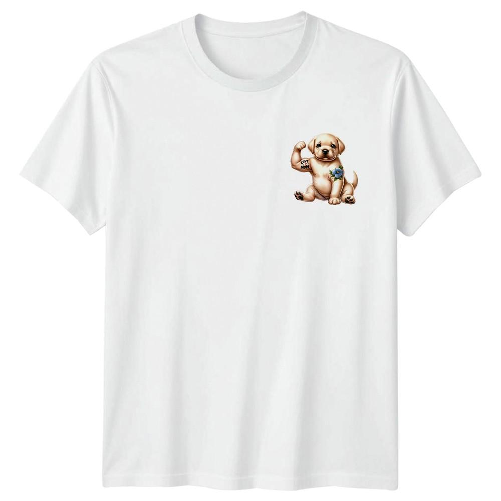 Love Mom Puppy Labrador Dog Animals Unisexs TShirt Unisexs Tee Graphic Unisex S