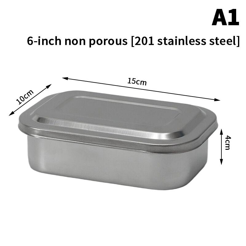 Dentalinstrumente-Tablett aus Edelstahl mit Deckel Chirurgische Medizinische Sterilisationsbox Desinfektionsbehälter für Dentalgeräte